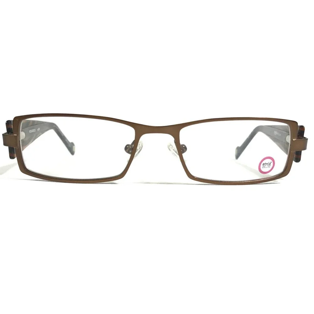 Etnia Eyeglasses Frames MOGADISCIO col.BR Brown Rectangular Full Rim 50-18-135